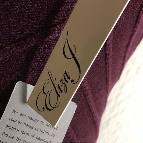 Eliza J Plum Sweater Dress Size M - Picture 5 of 13